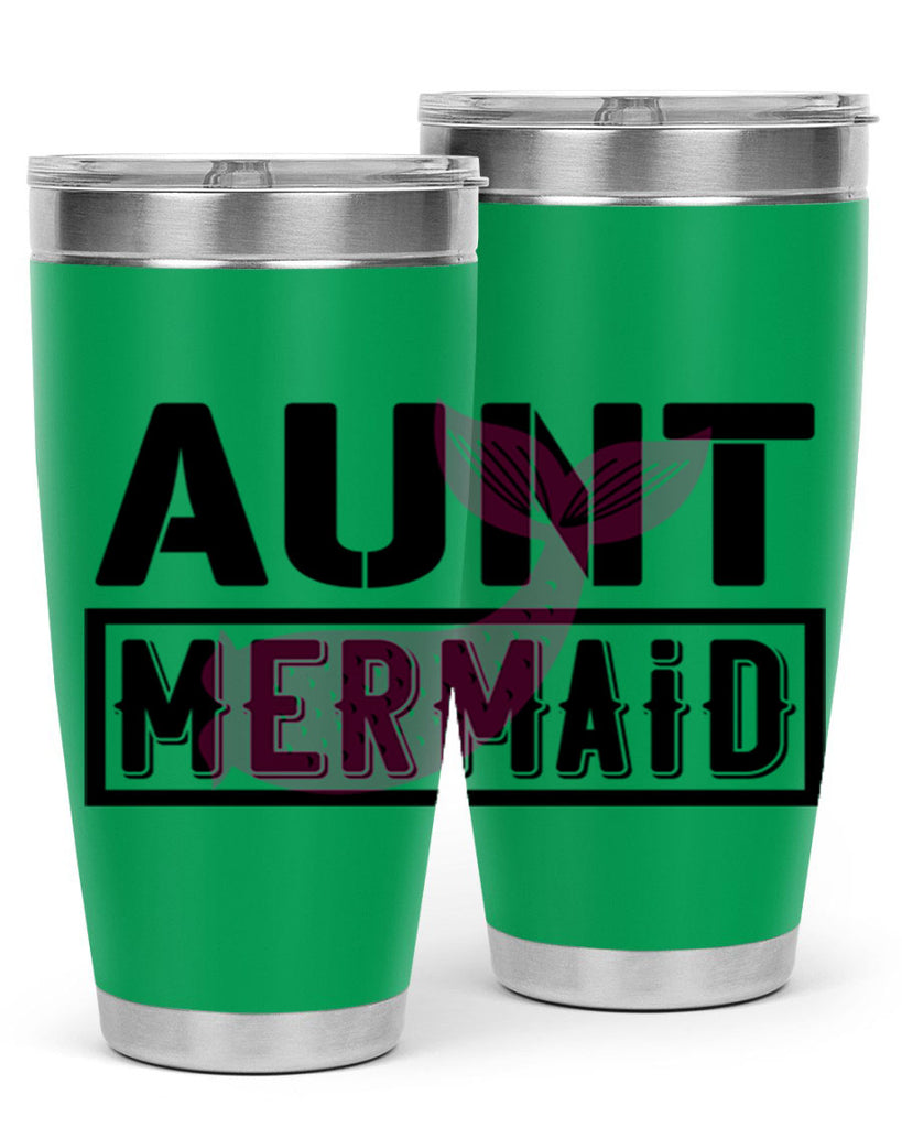 Aunt mermaid 17#- mermaid- Tumbler
