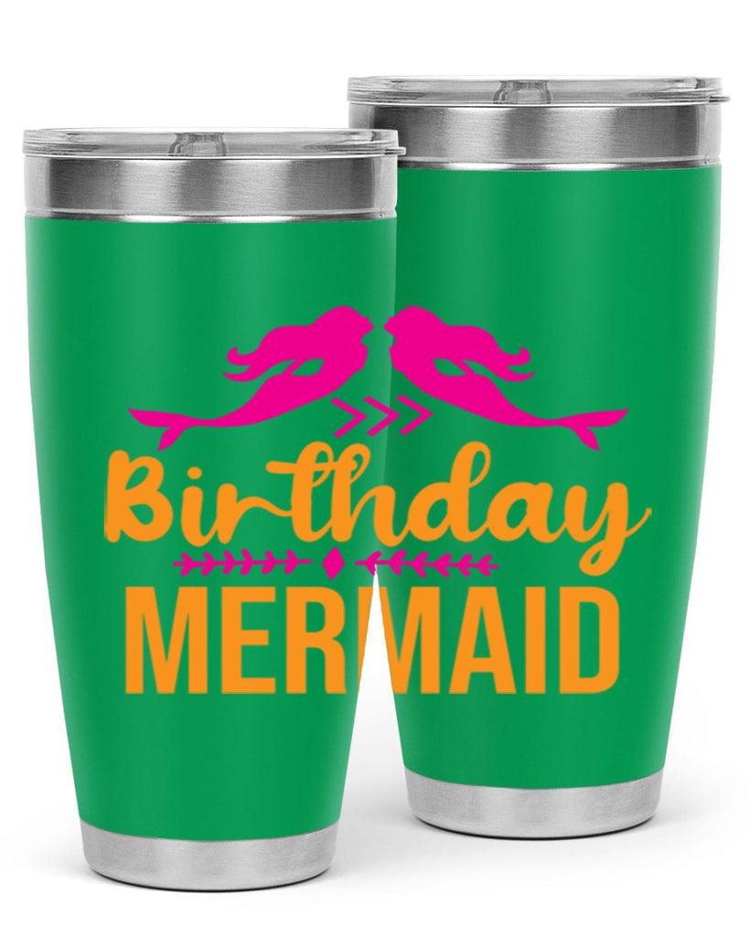 Birthday Mermaid 69#- mermaid- Tumbler