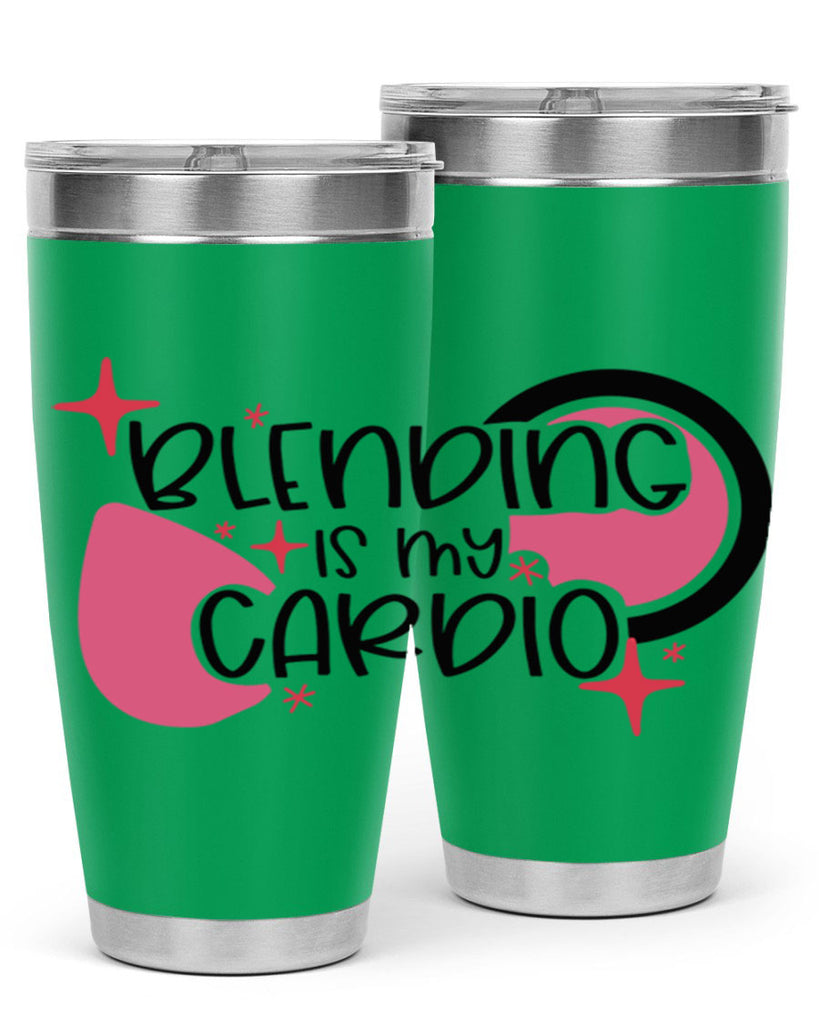 Blending Is My Cardio Style 128#- make up- Tumbler