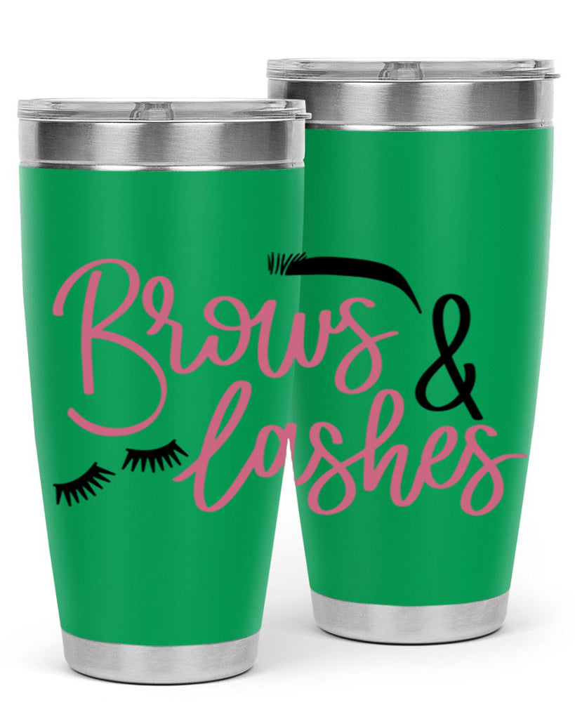 Brows Lashes Style 122#- make up- Tumbler