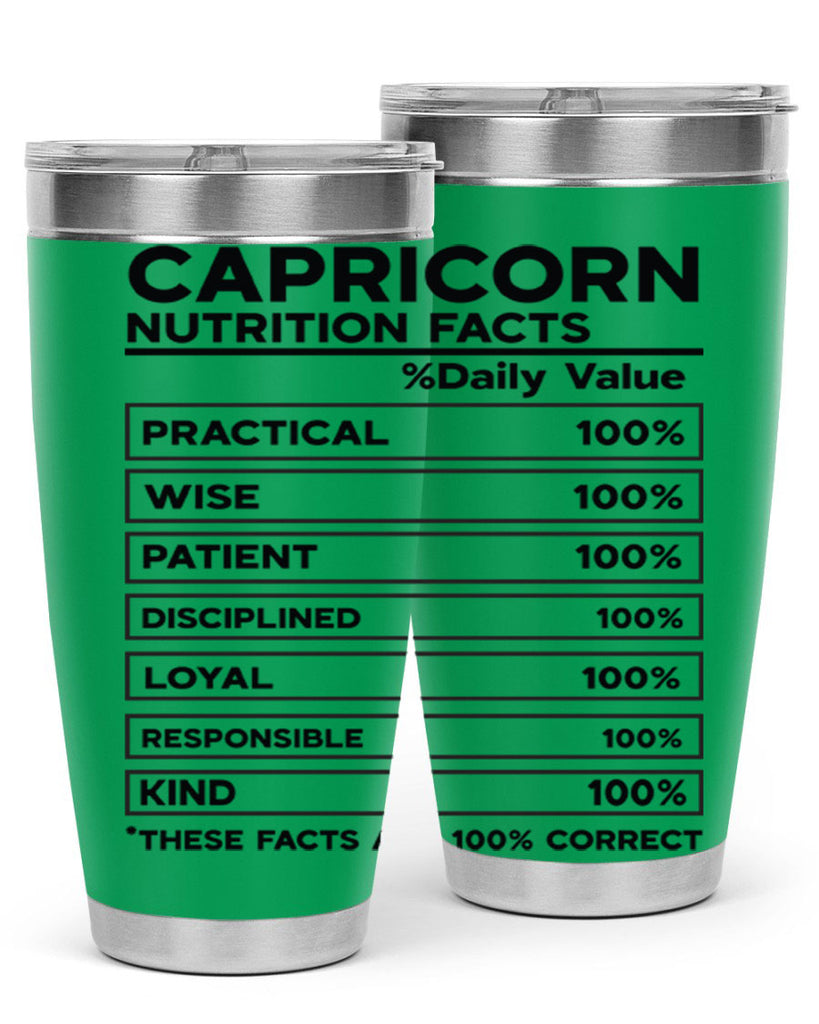 Capricorn Nutrition Facts 185#- zodiac- Tumbler