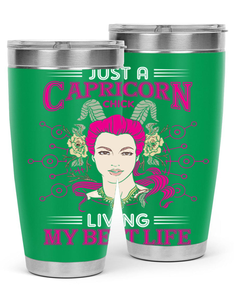 Capricorn chick 193#- zodiac- Tumbler