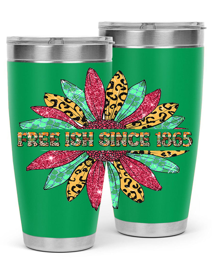 Freeish Since 1865 Sunflower Juneteenth 15#- Juneteenth- tumbler