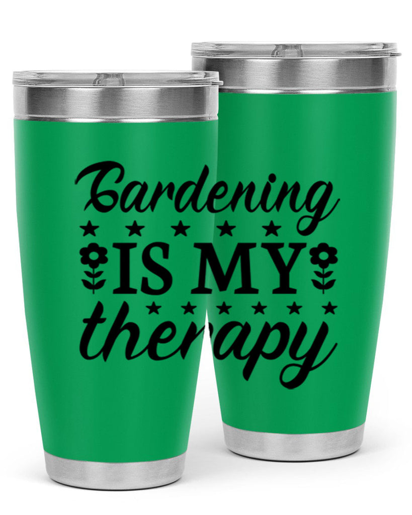 Gardening is my therapy  146#- spring- Tumbler