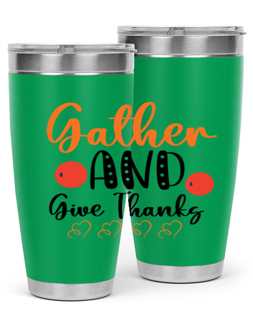 Gather And Give Thanks 188#- fall- Tumbler