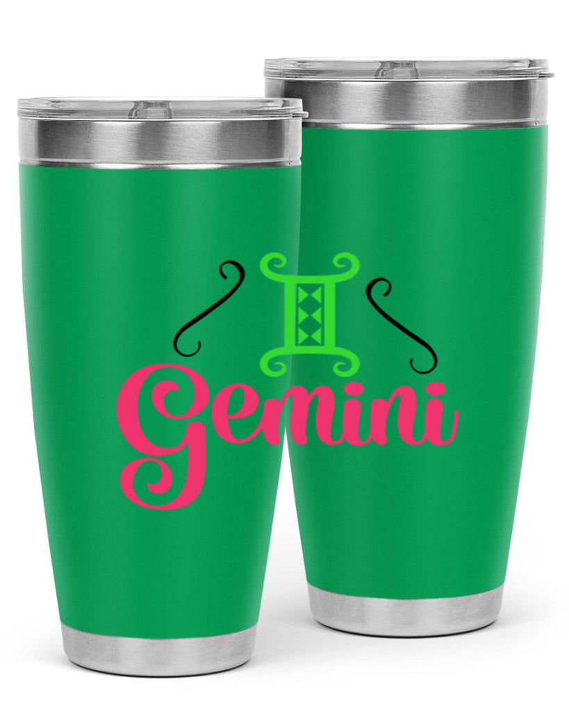 Gemini 224#- zodiac- Tumbler
