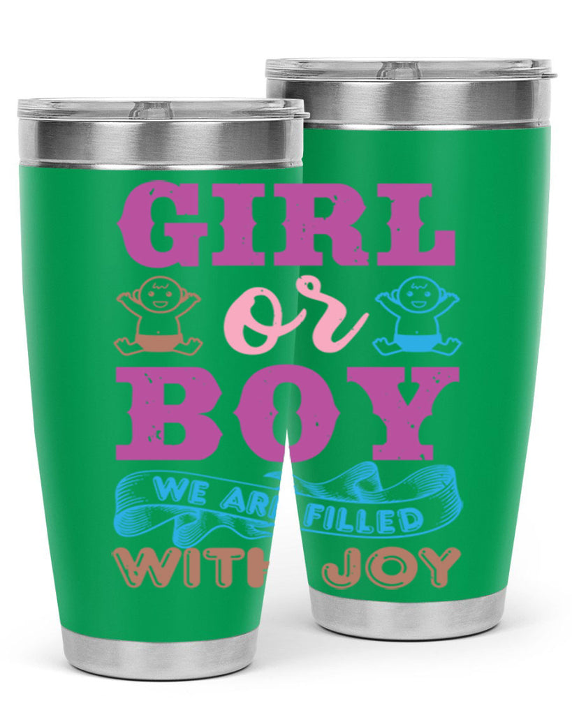 Girl or boy we are filled with joy Style 38#- baby shower- tumbler