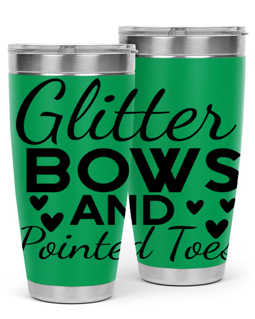 Glitter Bows and Pointed Toes 43#- ballet- Tumbler