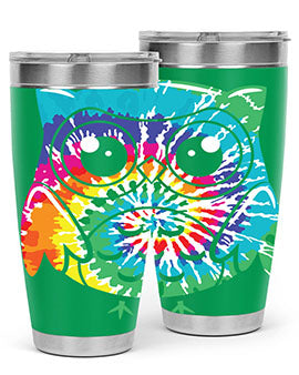 Graphic Owl Tiedye A TurtleRabbit 8#- owl- Tumblers