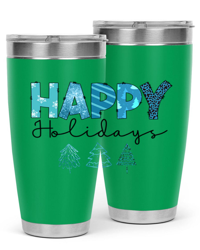 Happy Holidays 140#- winter- Tumbler