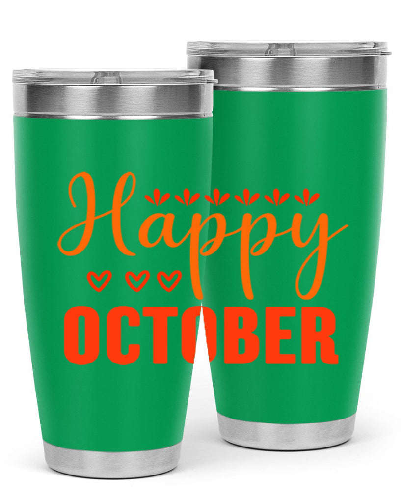 Happy October Design 237#- fall- Tumbler