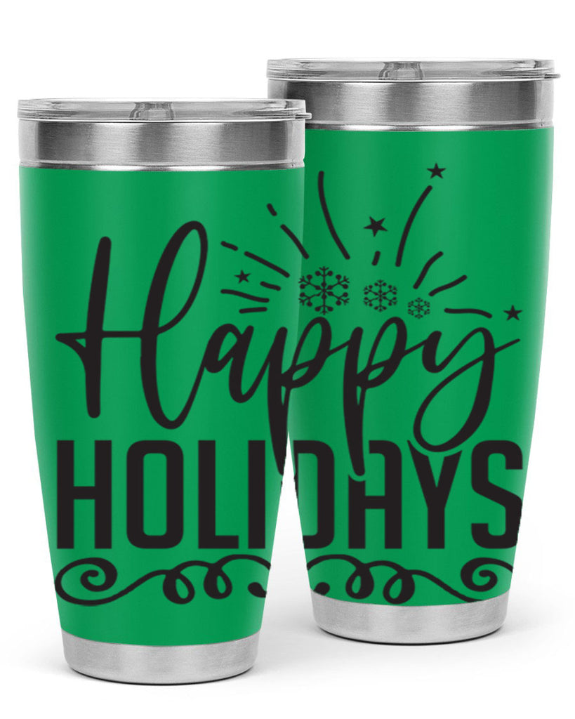 Happy holidays 137#- winter- Tumbler