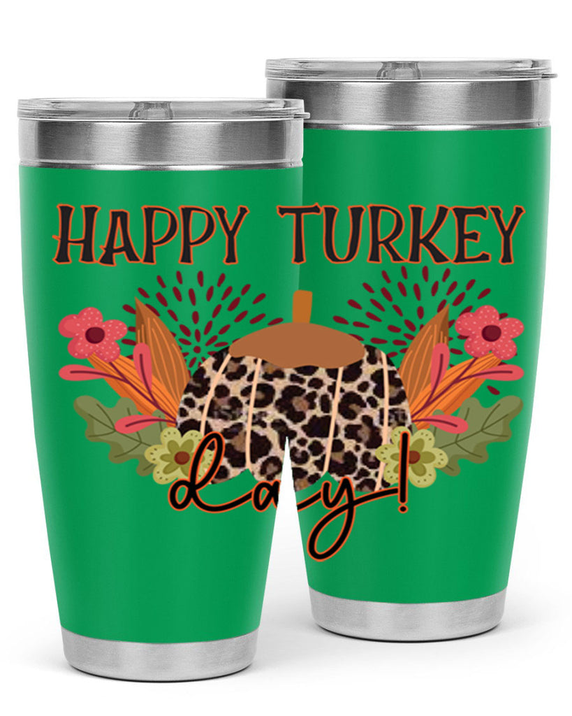 Happy turkey day 253#- fall- Tumbler