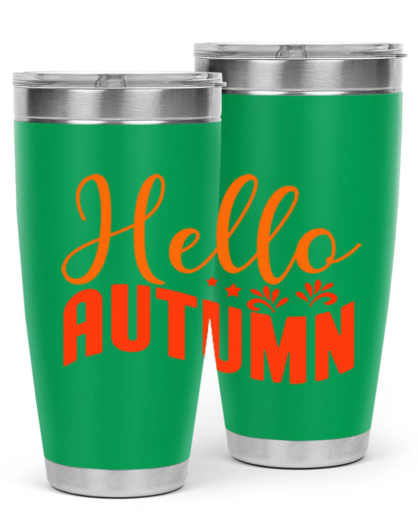 Hello Autumn Design 268#- fall- Tumbler