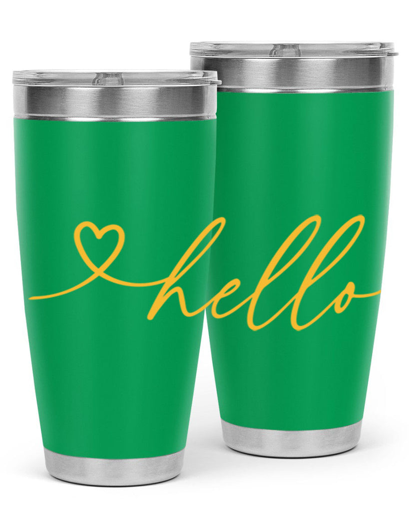 Hello heart183#- spring- Tumbler