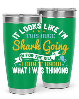 It looks like I’m this huge shark going in for the kill…I don’t know what I was thinking Style 60#- shark  fish- Tumbler