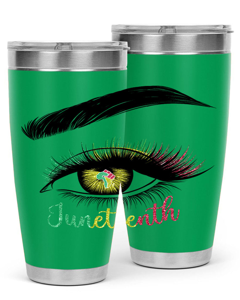 Juneteenth 1865 GirlS Eye 3#- Juneteenth- tumbler