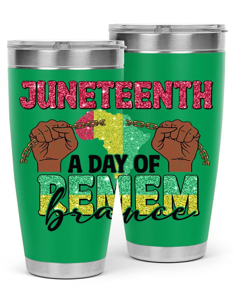 Juneteenth A Day Of Remembrance Png 9#- Juneteenth- tumbler