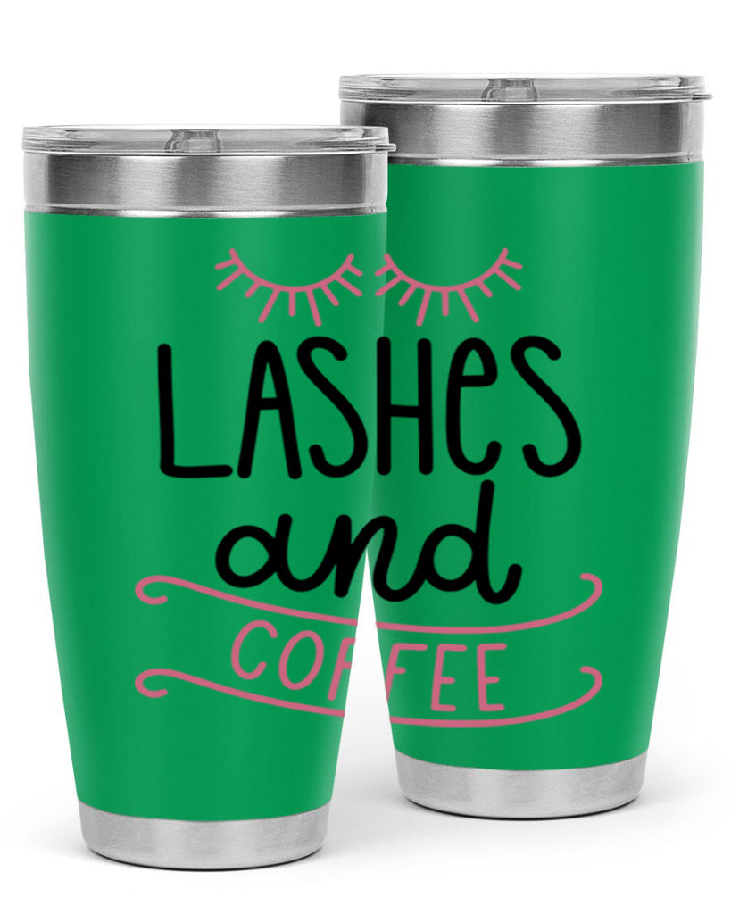 Lashes and Coffee Style 68#- make up- Tumbler