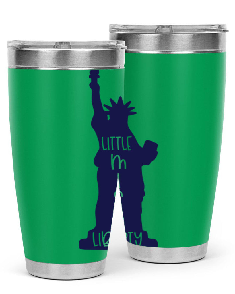 Little Miss Liberty Style 163#- Fourt Of July- Tumbler