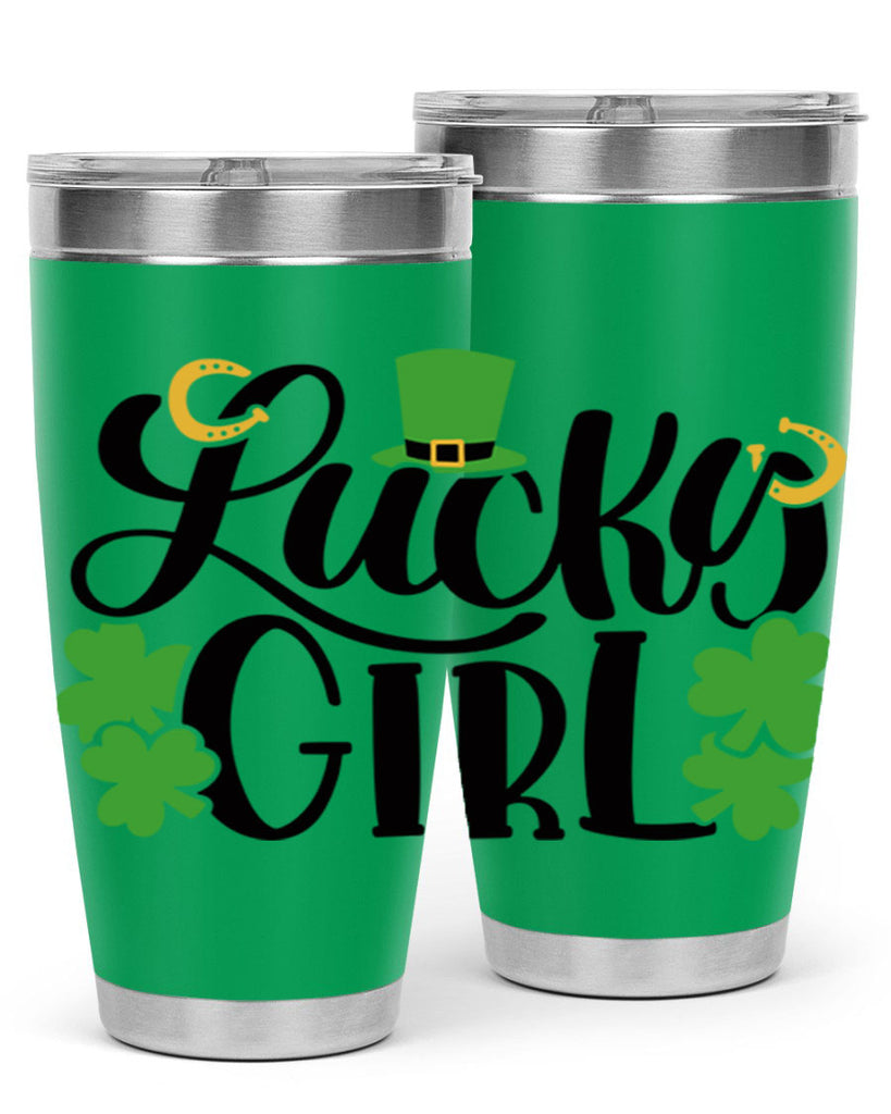 Lucky Girl Style 56#- St Patricks Day- Tumbler