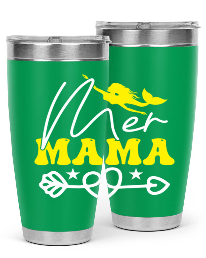 Mer Mama 332#- mermaid- Tumbler