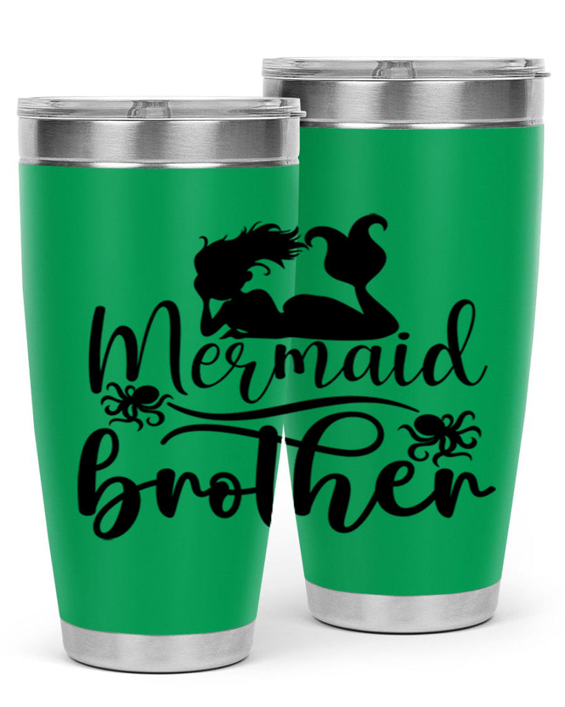 Mermaid Brother 355#- mermaid- Tumbler