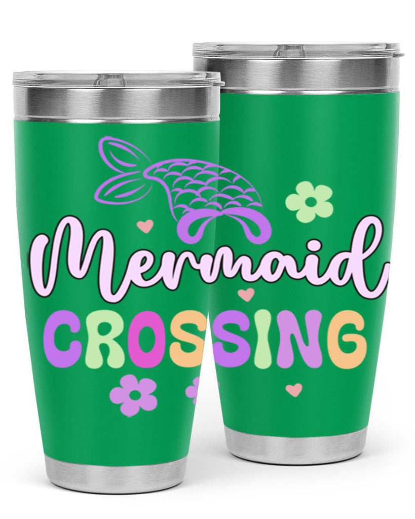 Mermaid Crossing 401#- mermaid- Tumbler