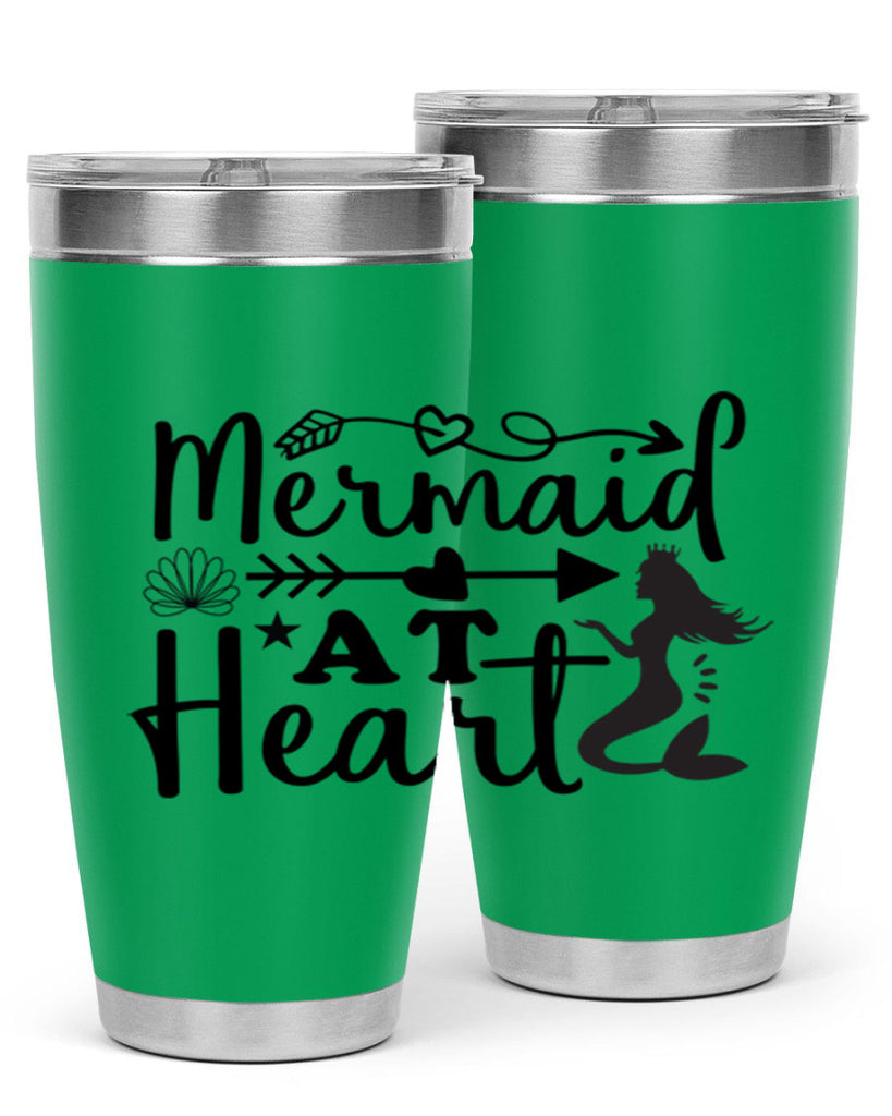 Mermaid at Heart design 397#- mermaid- Tumbler