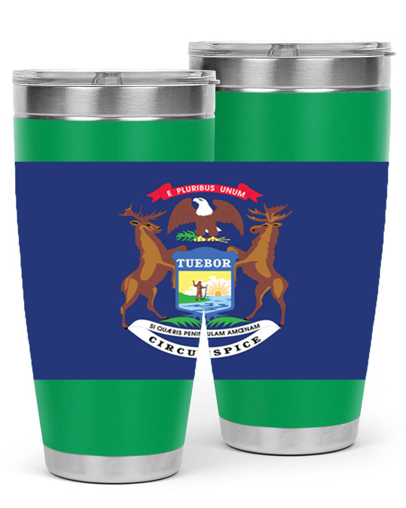 Michigan 30#- Us Flags- Tumbler