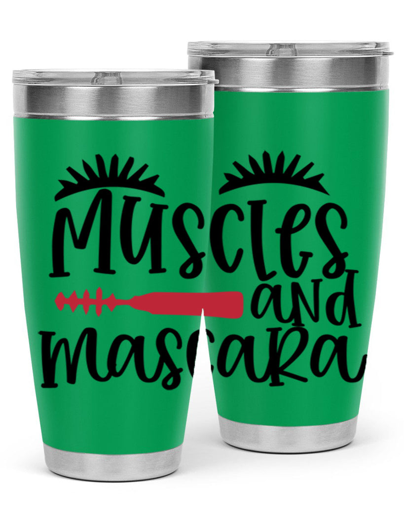 Muscles and mascara design Style 221#- make up- Tumbler