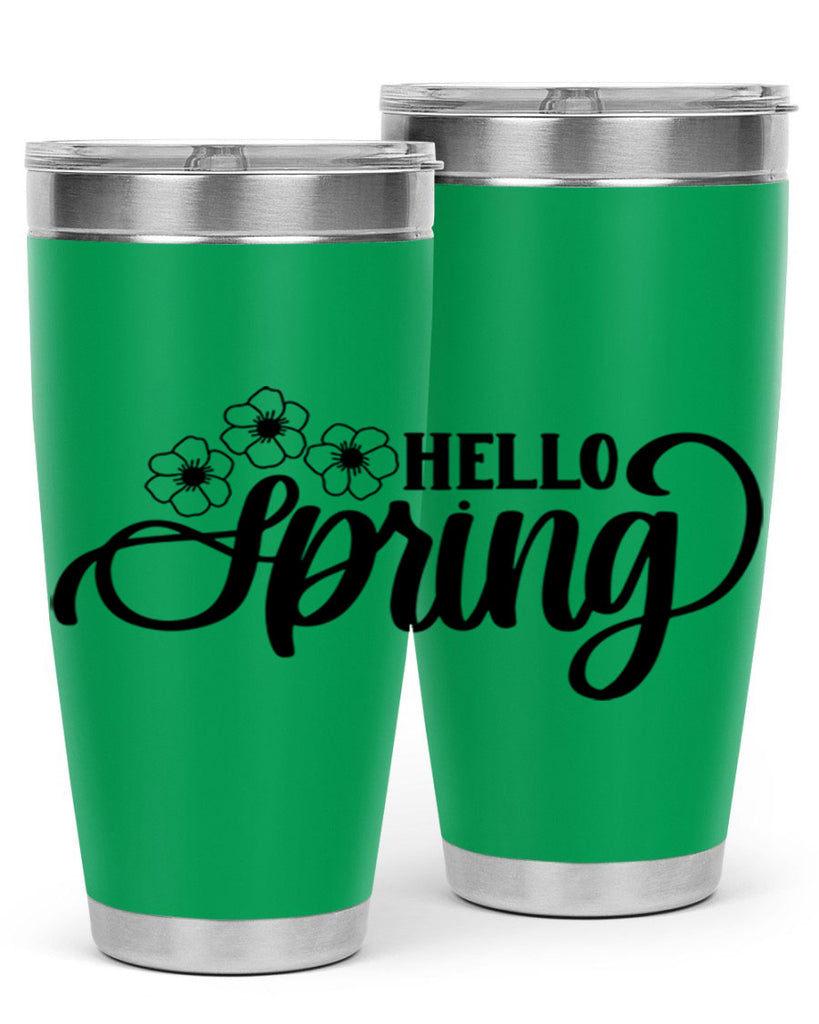 PNG_Hello Spring393#- spring- Tumbler