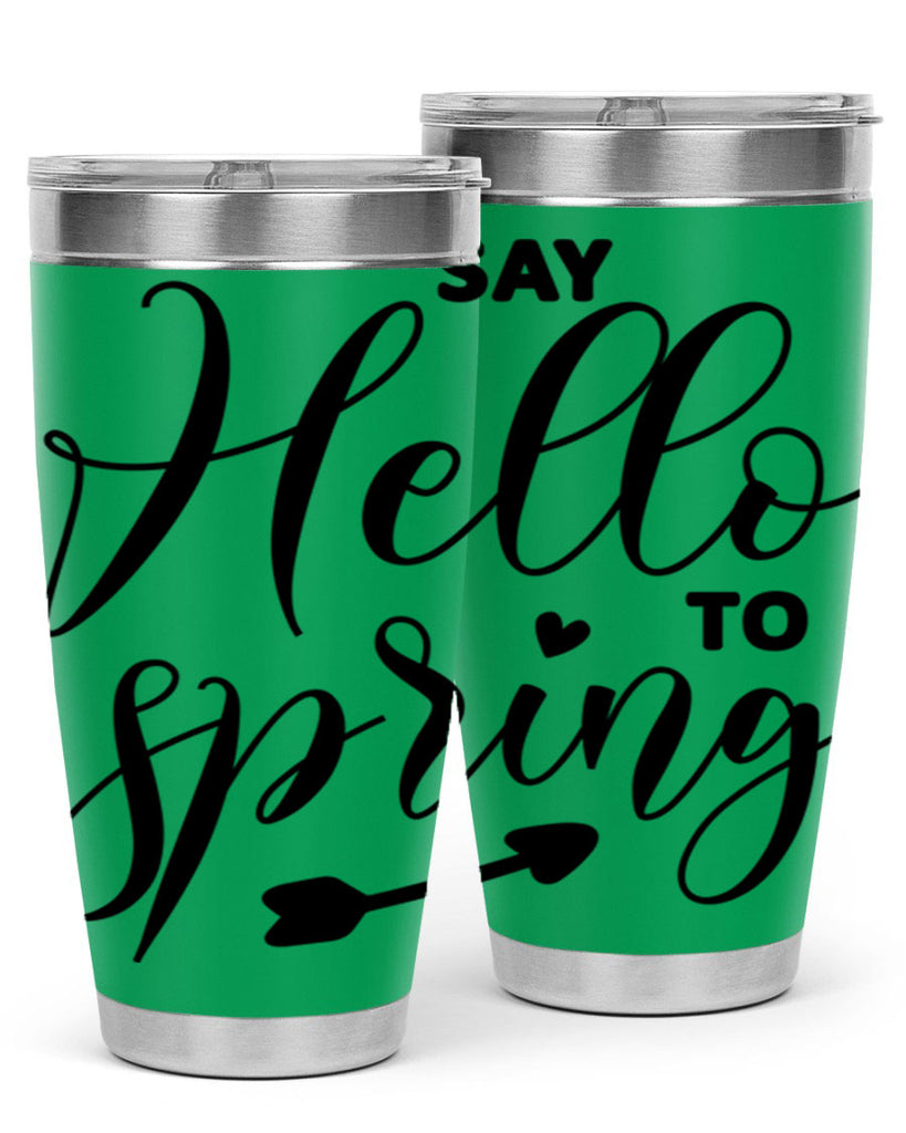 Say Hello to Spring402#- spring- Tumbler
