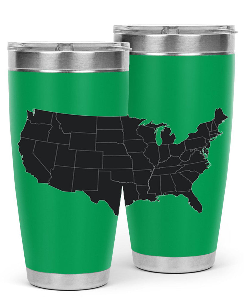 Separate Color Map Style 71#- Fourt Of July- Tumbler