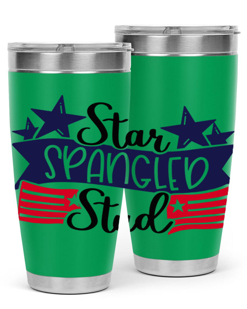 Star Spangled Stud Style 173#- Fourt Of July- Tumbler