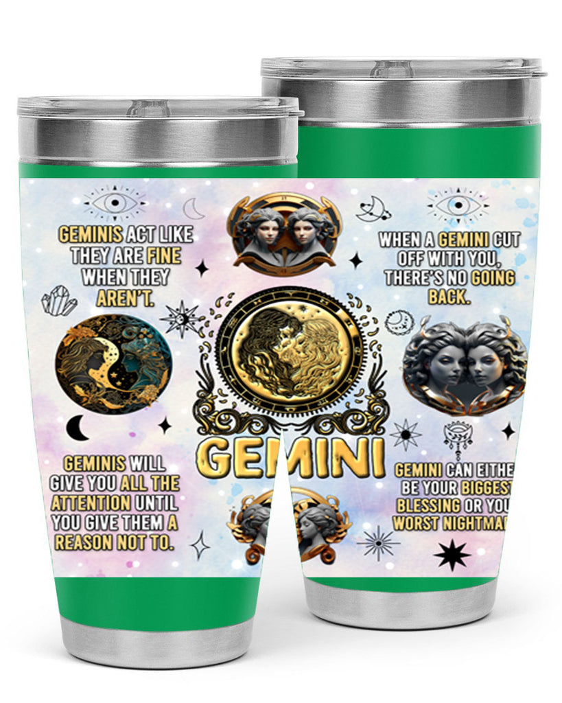 StraightGemini 472#- zodiac- Tumbler