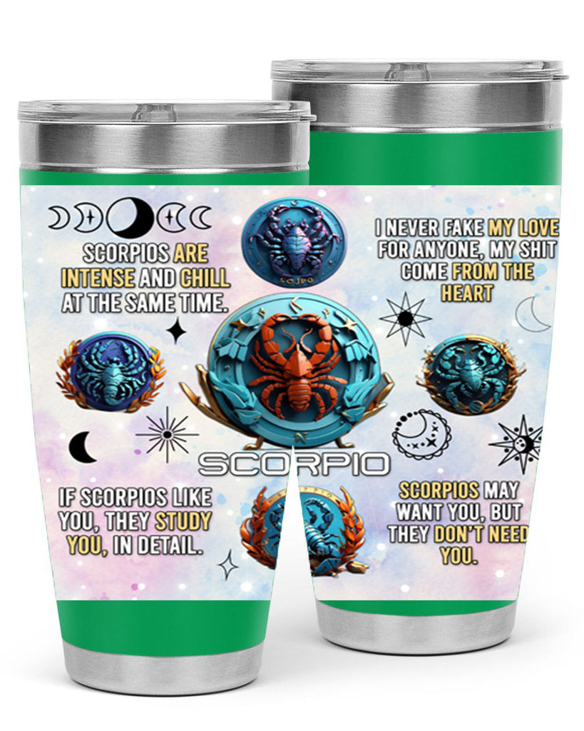 Straightscorpio 477#- zodiac- Tumbler