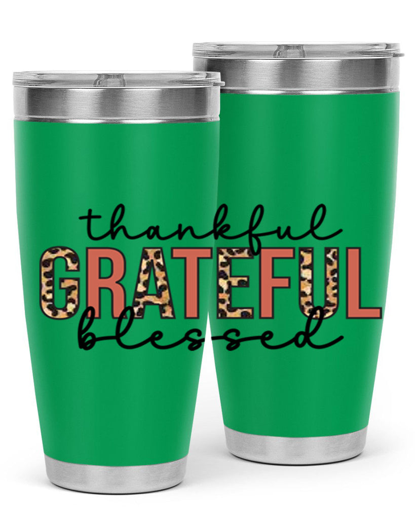 Thankful grateful blessed 602#- fall- Tumbler