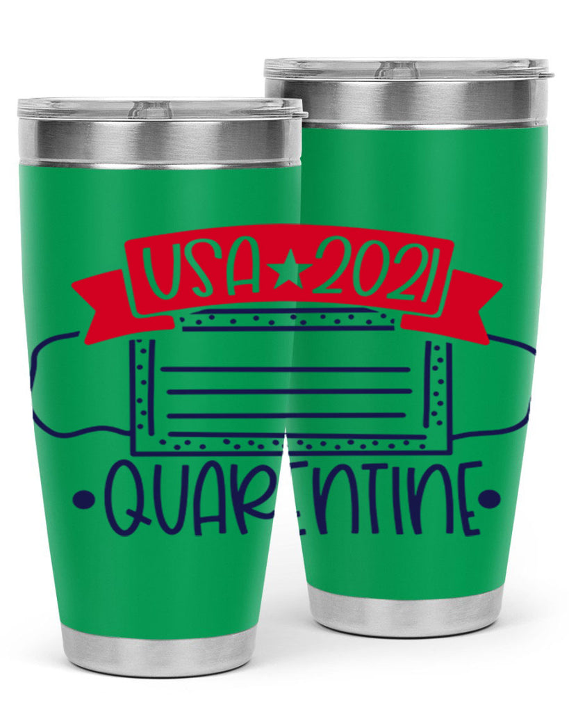 USA Quarentine Style 183#- Fourt Of July- Tumbler