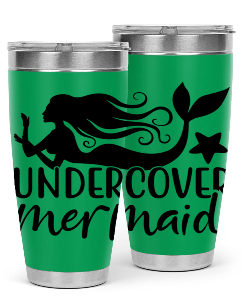 Undercover mermaid 657#- mermaid- Tumbler