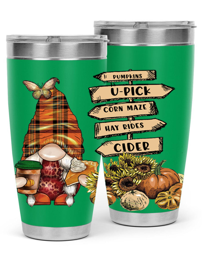VintageFallGnome 625#- fall- Tumbler