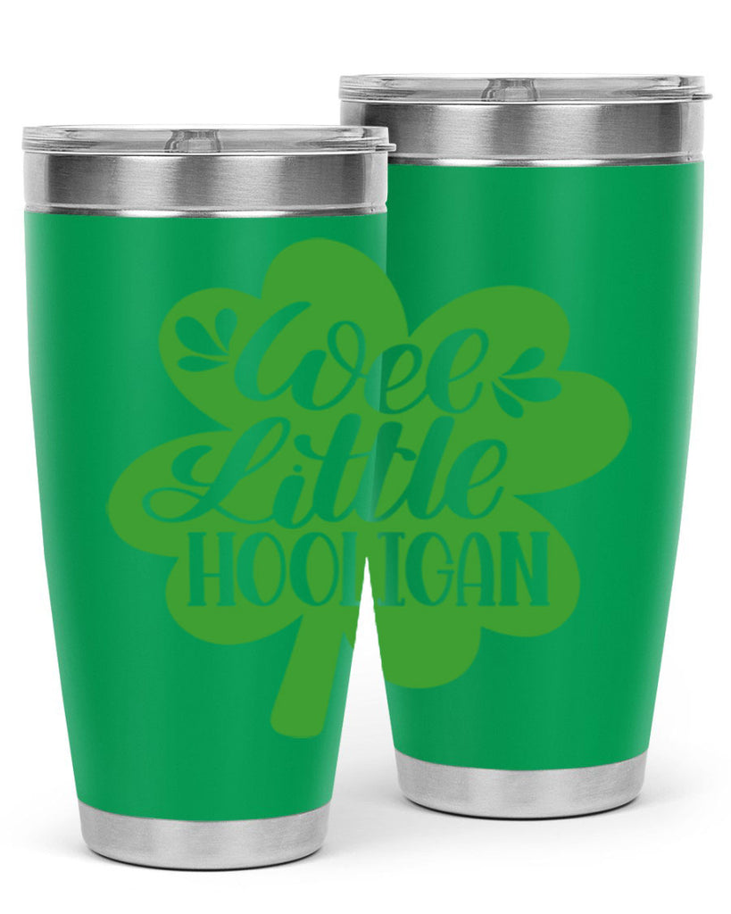 Wee Little Hooligan Style 16#- St Patricks Day- Tumbler