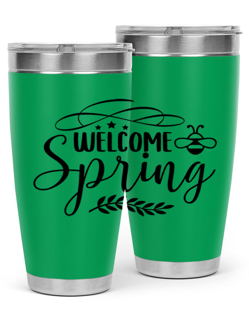 Welcome spring design  594#- spring- Tumbler