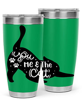 You Me The Cat Style 111#- cat- Tumbler