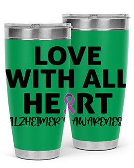alzheimers awareness style 77#- alzheimers- Tumbler