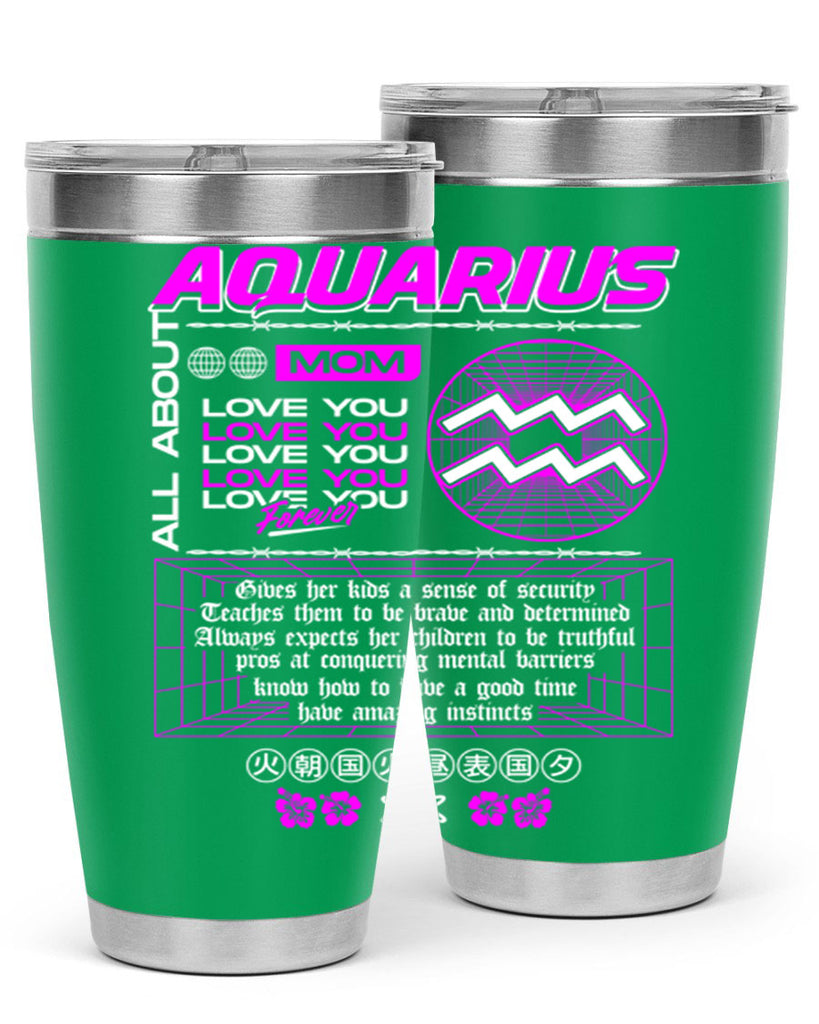 aquarius 86#- zodiac- Tumbler
