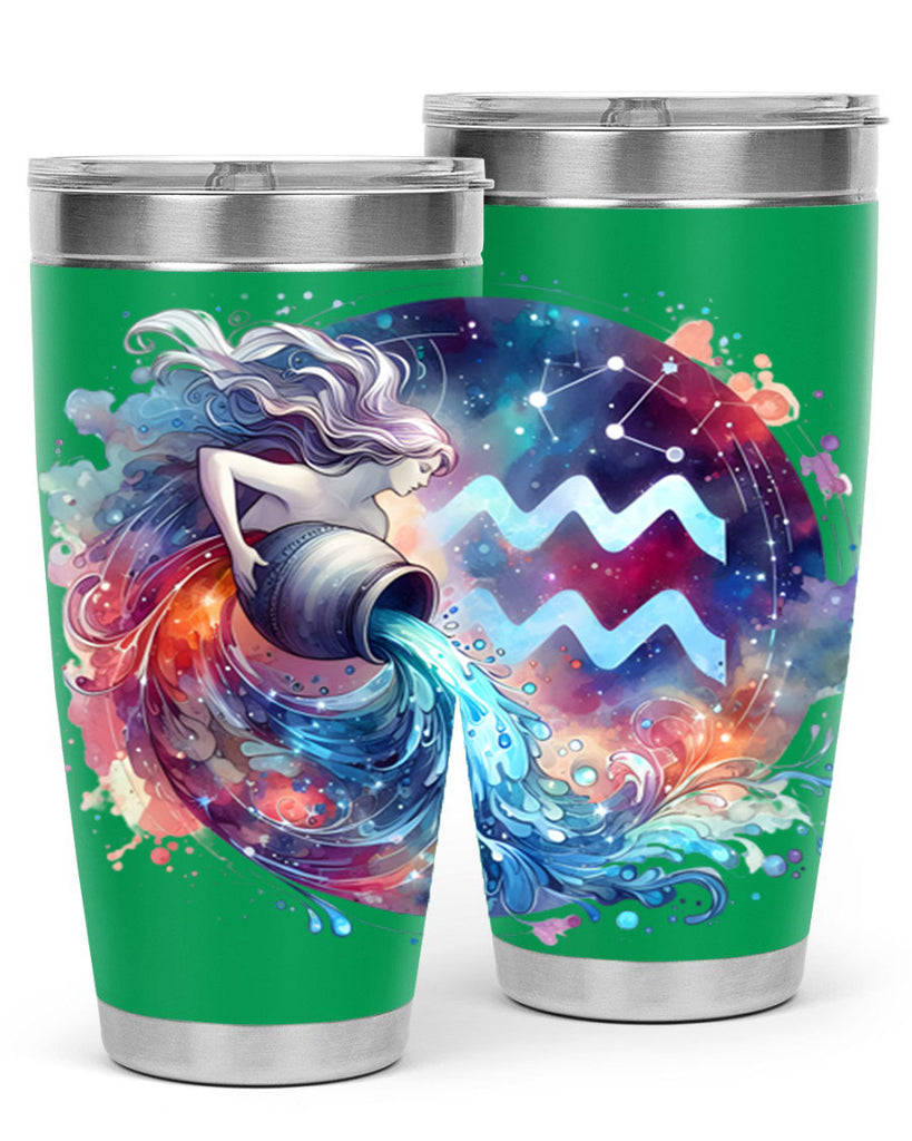 aquarius 90#- zodiac- Tumbler