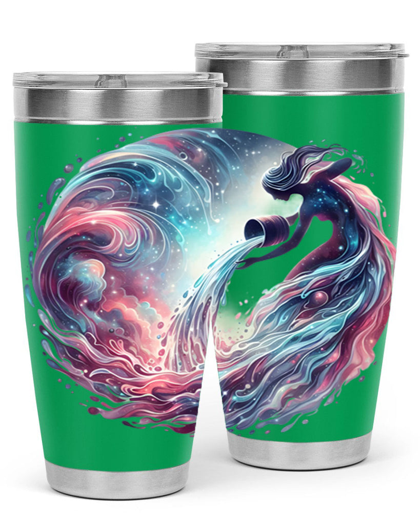 aquarius 91#- zodiac- Tumbler