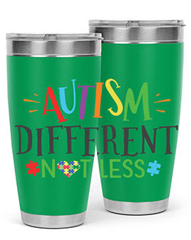 autism different not less Style 5#- autism- Tumbler