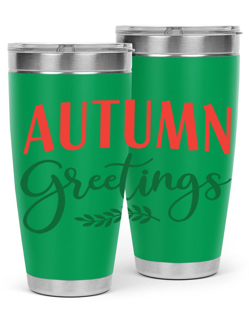 autumn greetings 14#- fall- Tumbler